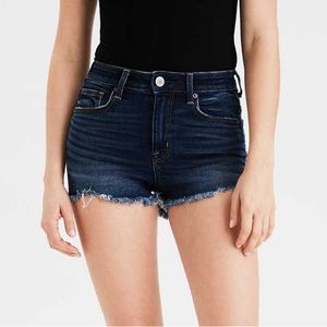 High-Waisted Denim Short Short American Eagle